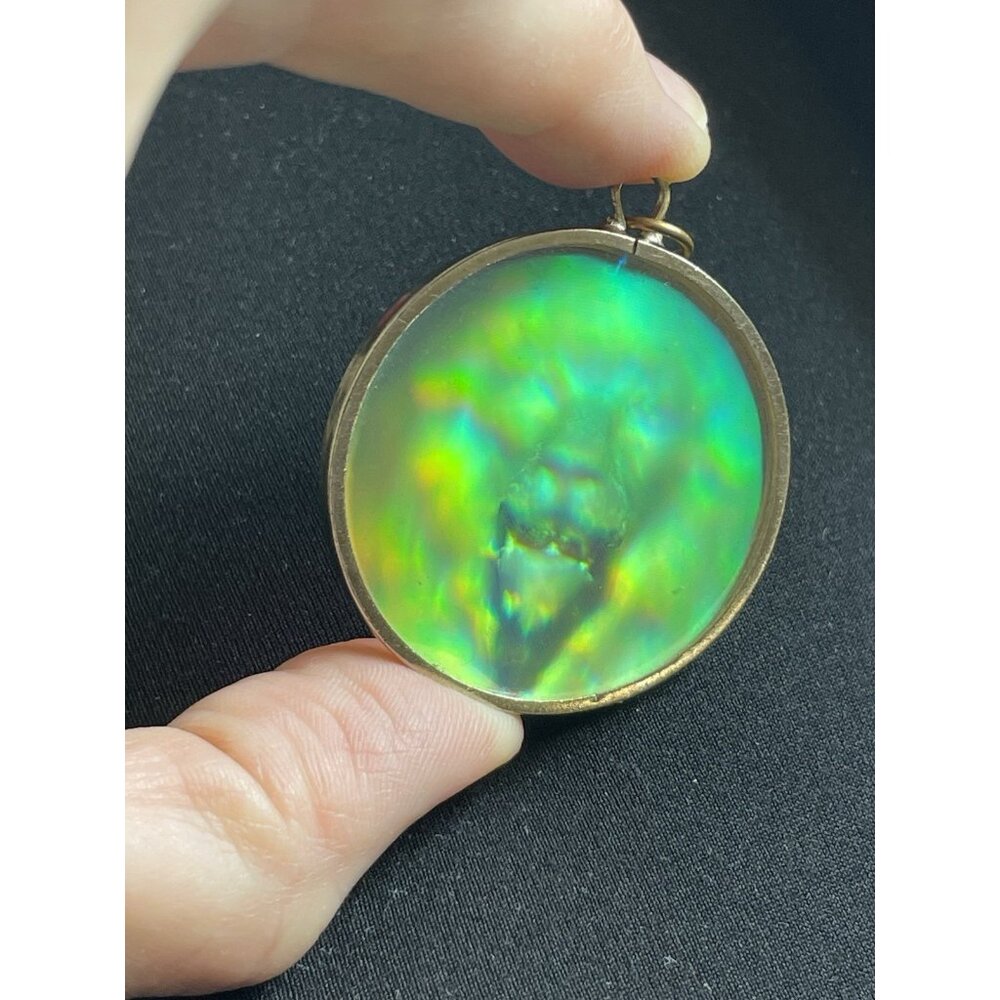 Rare Vintage Hologram Lion Pendant For Necklace Holographic